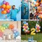 Biodegradable Balloons 12 Inch 100 Pack, Pearlescent Thickened Extra Strong Latex Helium Float(Pearlized Caribbean Blue)